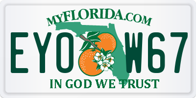 FL license plate EYOW67