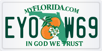 FL license plate EYOW69