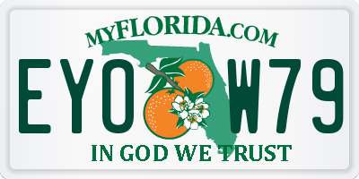 FL license plate EYOW79