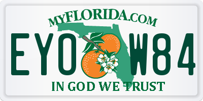 FL license plate EYOW84