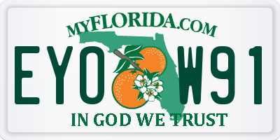 FL license plate EYOW91