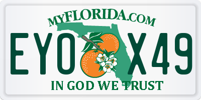 FL license plate EYOX49