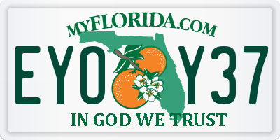 FL license plate EYOY37