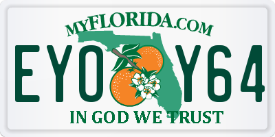FL license plate EYOY64