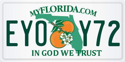 FL license plate EYOY72