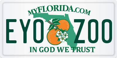 FL license plate EYOZ00