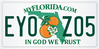 FL license plate EYOZ05