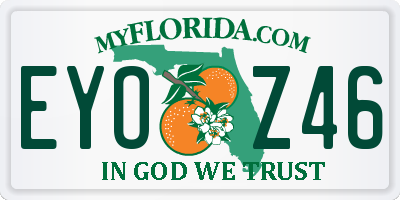 FL license plate EYOZ46