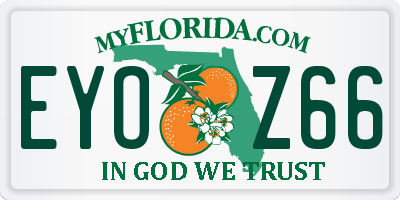 FL license plate EYOZ66