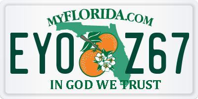 FL license plate EYOZ67