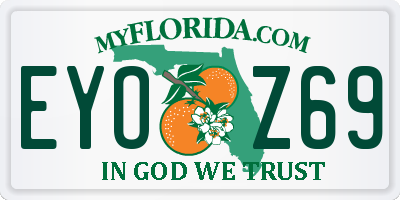 FL license plate EYOZ69
