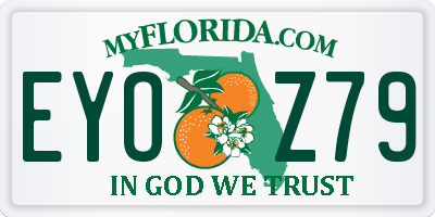 FL license plate EYOZ79