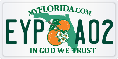 FL license plate EYPA02