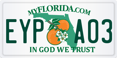 FL license plate EYPA03