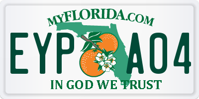 FL license plate EYPA04