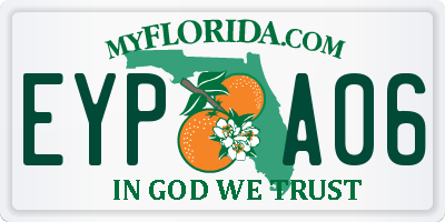 FL license plate EYPA06