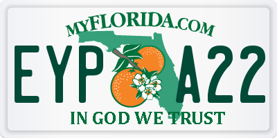 FL license plate EYPA22