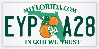 FL license plate EYPA28
