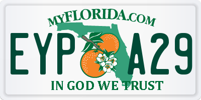 FL license plate EYPA29