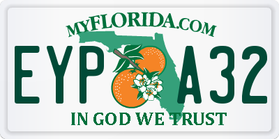 FL license plate EYPA32