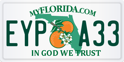 FL license plate EYPA33