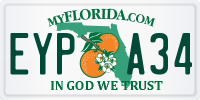 FL license plate EYPA34