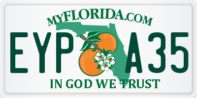 FL license plate EYPA35