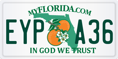 FL license plate EYPA36