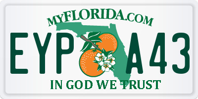 FL license plate EYPA43