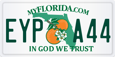 FL license plate EYPA44