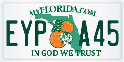 FL license plate EYPA45