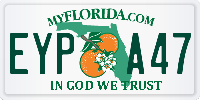 FL license plate EYPA47