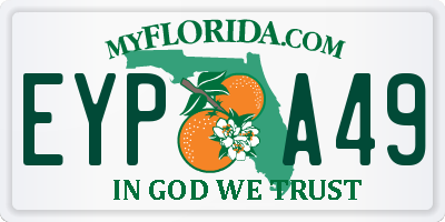 FL license plate EYPA49