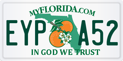 FL license plate EYPA52