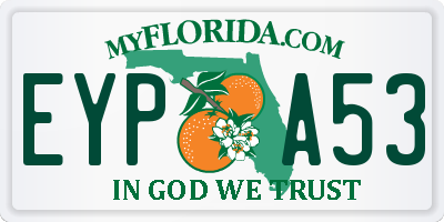 FL license plate EYPA53