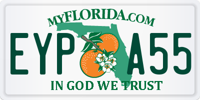 FL license plate EYPA55