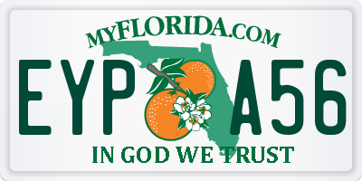 FL license plate EYPA56