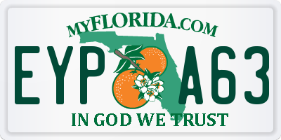 FL license plate EYPA63