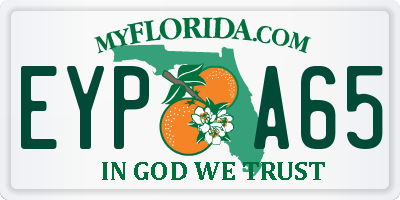 FL license plate EYPA65