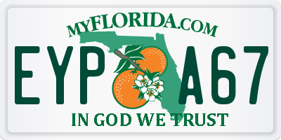 FL license plate EYPA67