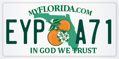 FL license plate EYPA71