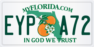 FL license plate EYPA72