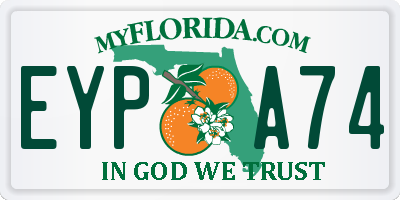 FL license plate EYPA74