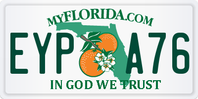 FL license plate EYPA76