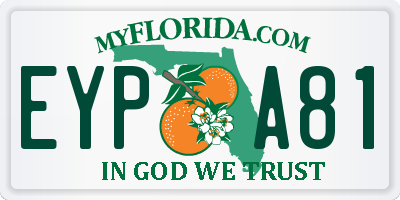 FL license plate EYPA81