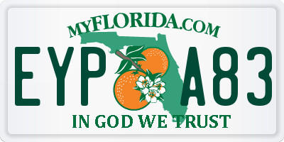 FL license plate EYPA83