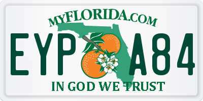FL license plate EYPA84
