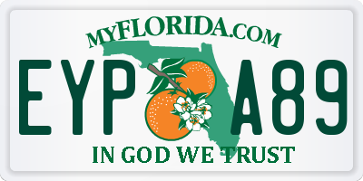FL license plate EYPA89