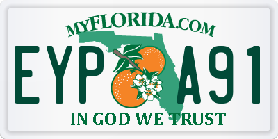 FL license plate EYPA91