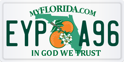 FL license plate EYPA96